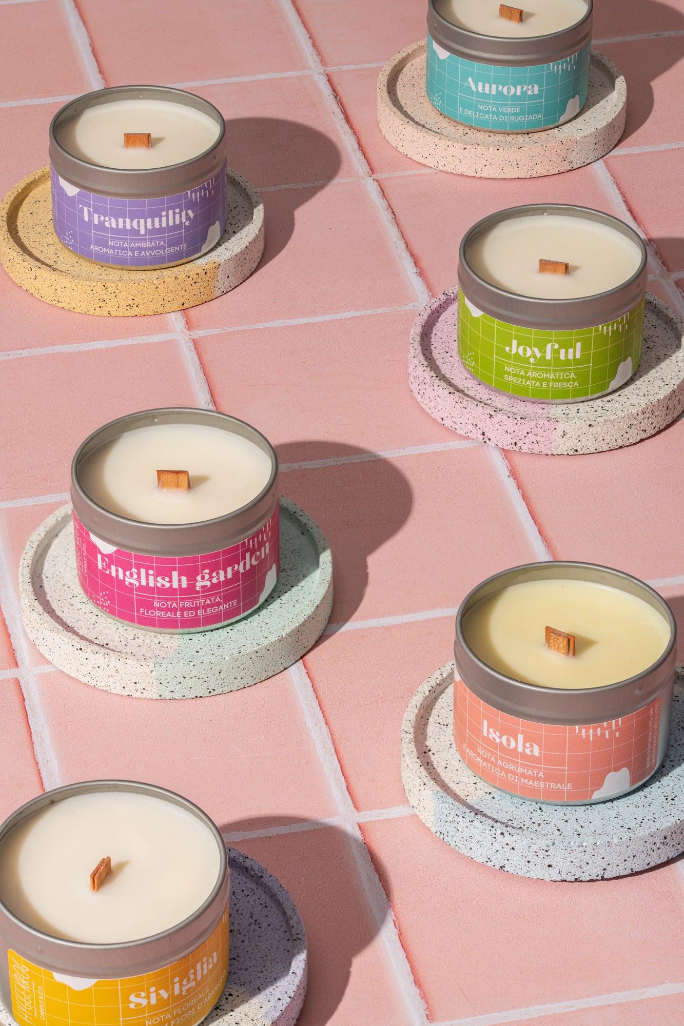 Candela Pastell + sotto candela - Hyggekrog - Candle&Co