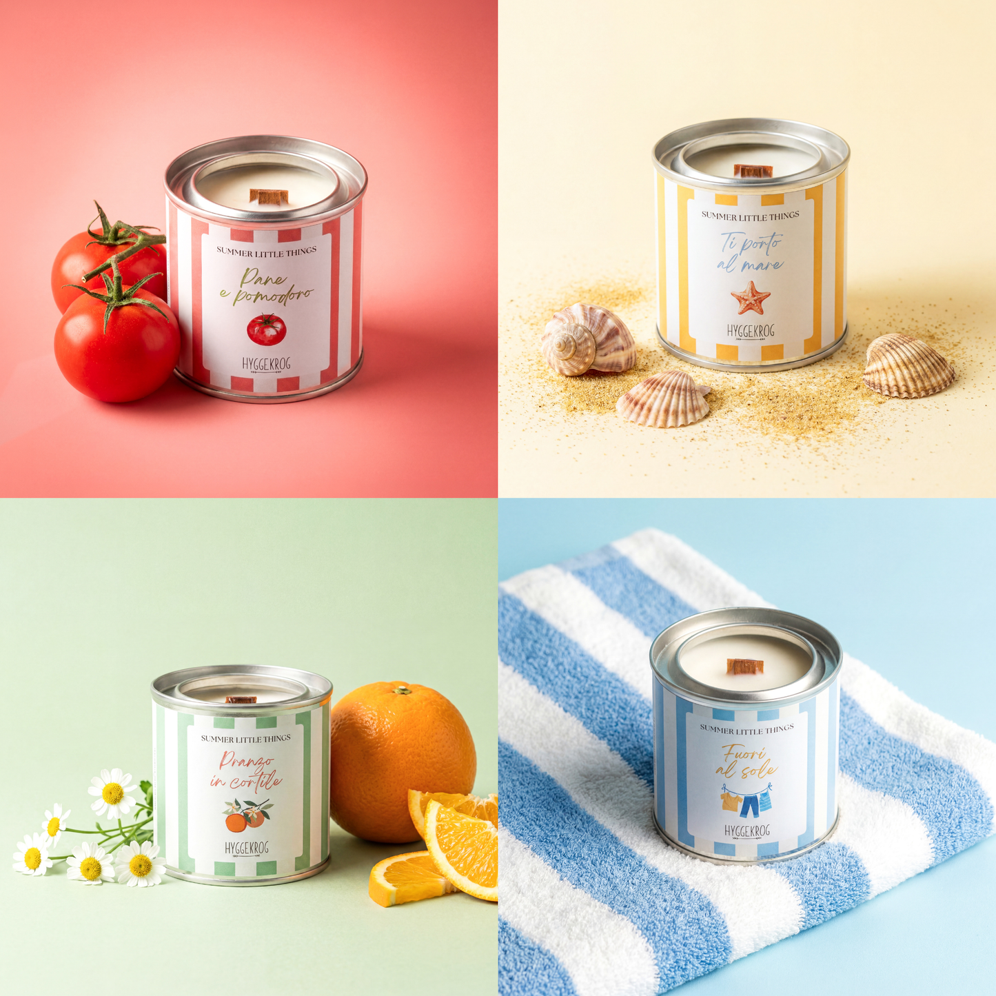 Set 4 candele | Summer Little Things