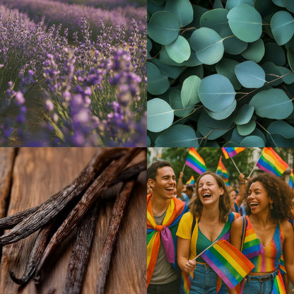 Candela Proud to be Me | eucalipto, lavanda e fava tonka