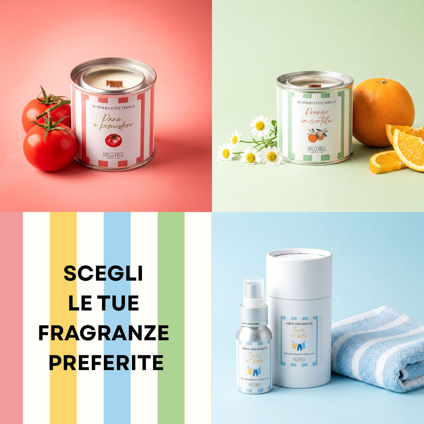 Set 2 Candele + Spray | Summer Little Things