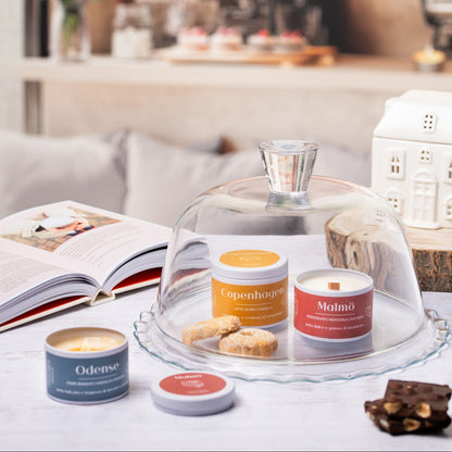 candele in cera di soia ispirate alla scandinavia e al nord europa