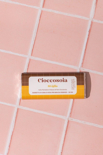 Cioccosoia Siviglia ai fiori d'arancio amaro, da sciogliere nel brucia essenze